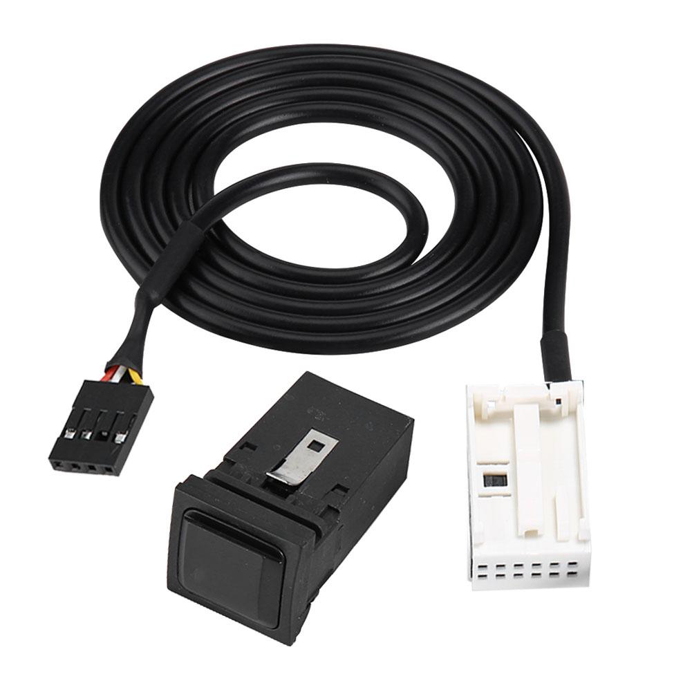 

Car USB Audio AUX Input Socket Switch Cable for RCD310 Golf GTI R MK5 MK6 Jetta 5KD035724