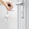 Stylish Stainless Steel Keychain Stylish Heart and Flower Pendant Keyring Accessory Meaningful Gift for Mother's Day