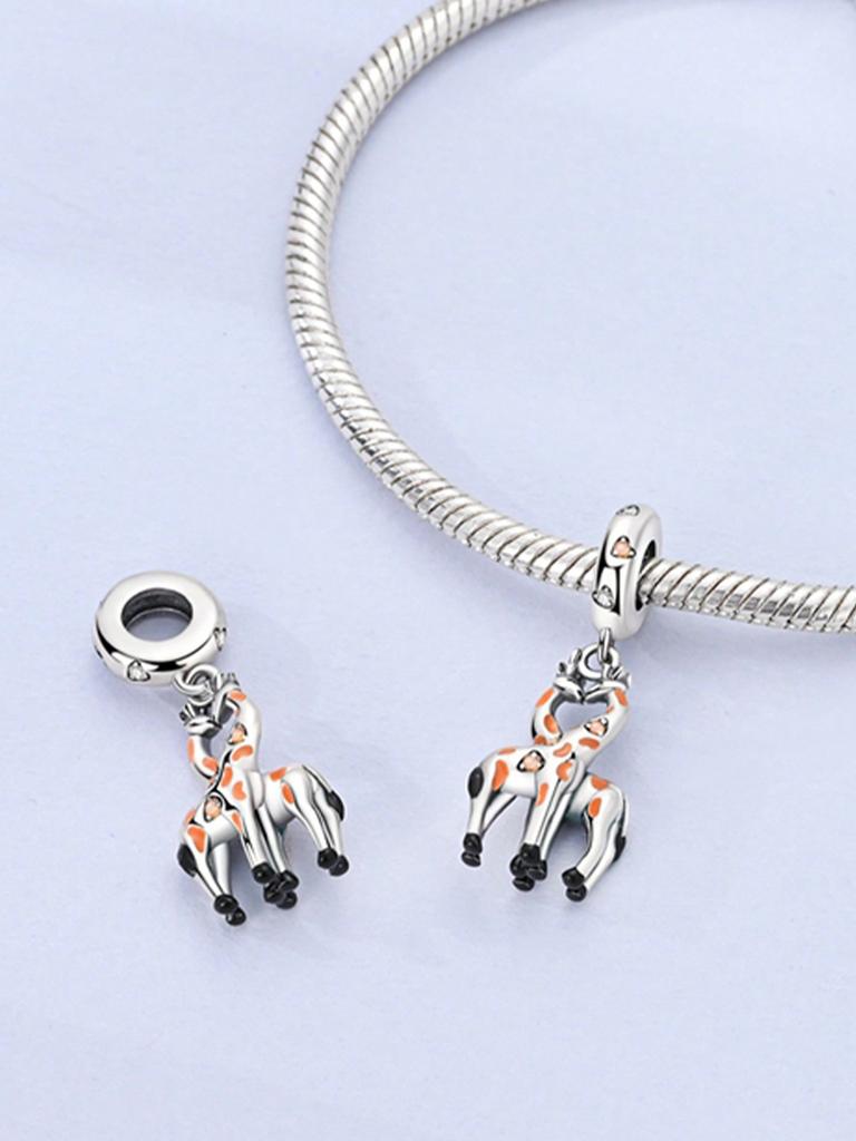 Charms Plata Copper Colors Cats Puppies And Giraffes Beads Charm Pendant For Original Bracelet For Women Diy Jewelry Love Gift