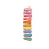 Morandi Frosted Multicolor Acrylic Hair Clips – 10 Piece Set for Girls