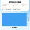 Couverture Solaire pour Piscine, 36 x 18 pi Couverture Solaire Rectangulaire pour Piscines, Couverture Solaire pour Piscine Enterrée Hors Sol, Couvertures Solaires 16 mil Bleues