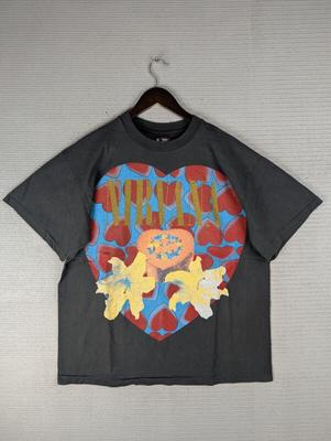 26 Nirvana T-shirt Heart Shaped Box In Utero Size XL 2 Sided Black Boot Unisex T-Shirt