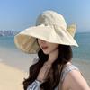 New Empty Top Hat Children's Summer Sun Protection Sun Hat Folding Big Brim UV Protection Sun Hat Beach Bucket Hat