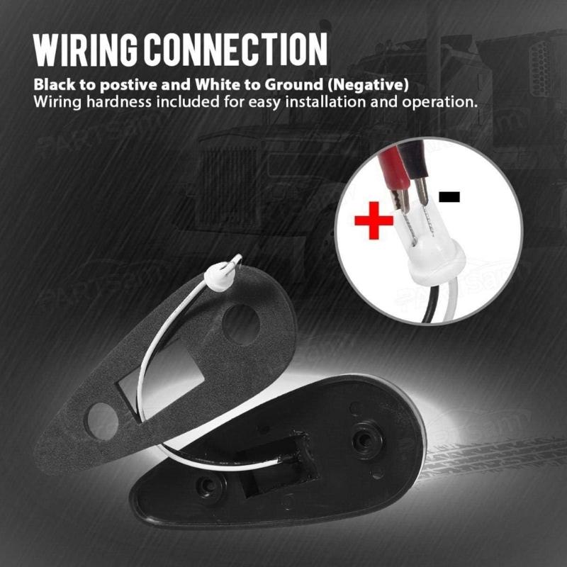 5Pcs Roof Running Top Marker Lights Cab Lights Teardrop Cab Lights Waterproof Truck Cab Marker Lights for Truck