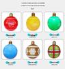 Outdoor PVC Inflatable Christmas Ball with Hanging Lantern for Courtyard Decoration