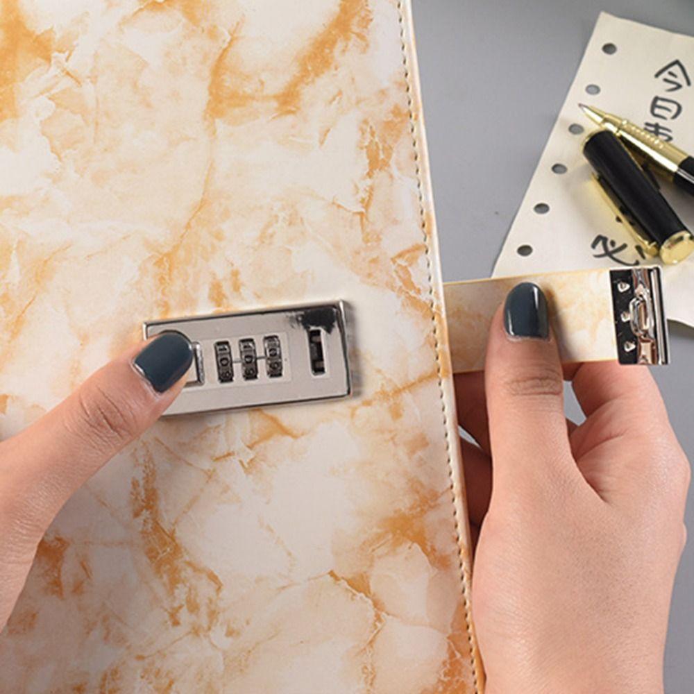 A5 Password Notebook Soft Personal Notepad Diary Notebook Secure Diary Binder  Study