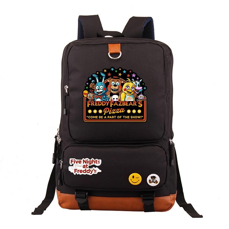 Large Capacity Schoolbag with Shoulder Strap; Student Three-piece Pencil Case Set