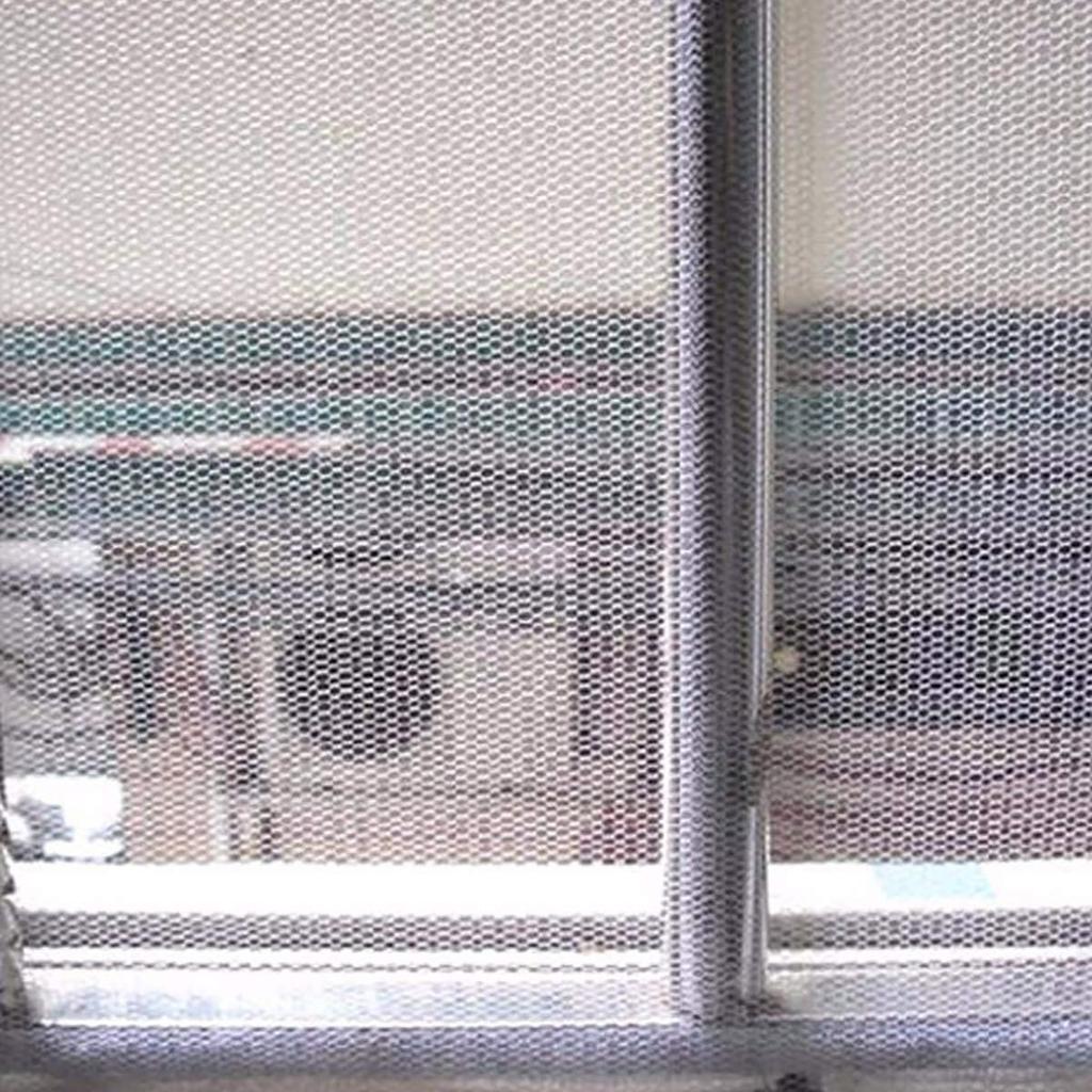 Window Screen Netting Mesh Curtain with Hook Sticky Tape Self Adhesive Window Mosquito Net