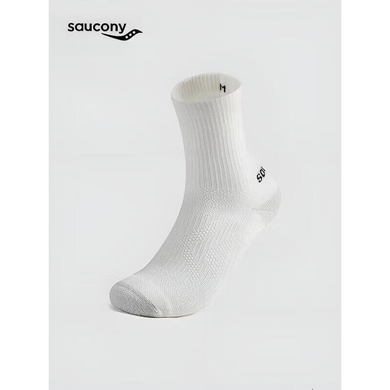 Saucony Unisex Breathable Mid-Calf Socks L