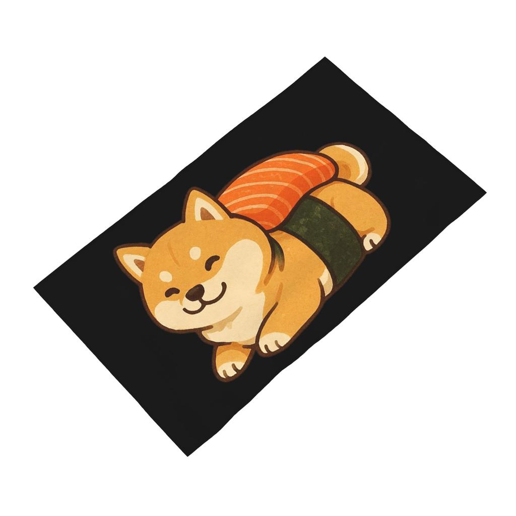 Sushi Cute Shiba Inu Dog Soft Face Towel Quick Dry Pool Bath Cotton Towels Absorbent Quick