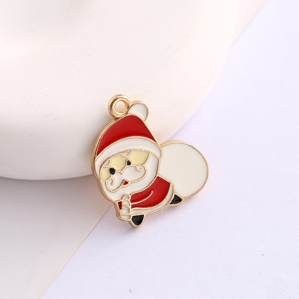 Alloy Drip Cartoon Santa Snowman Bells Diy Bracelet Pendant Pendant Accessories