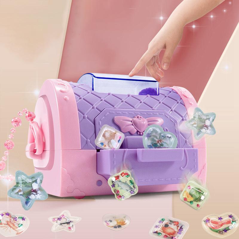 DIY Sticker Maker Toys Diy Creative Handbags Toy for Girls Children's 3D Stickers Machine Early Learning Educational Party Gift