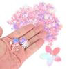 Confetti FlowerShaped Glitter Sequins Spangles Party Wedding Sprinkle Part Decoration Supplies(Colorful Pink )