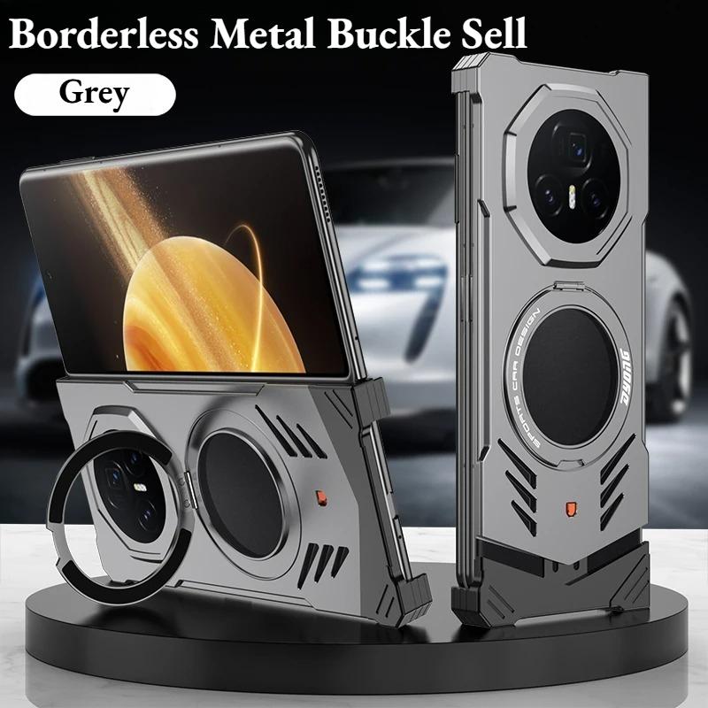 

Luxury 360°Rotate Bracket Car Magnetic Armor Case for Huawei Mate X6 X5 X3 Aluminum Alloy Metal Rimless Heat Dissipation Cover Huawei Mate X3