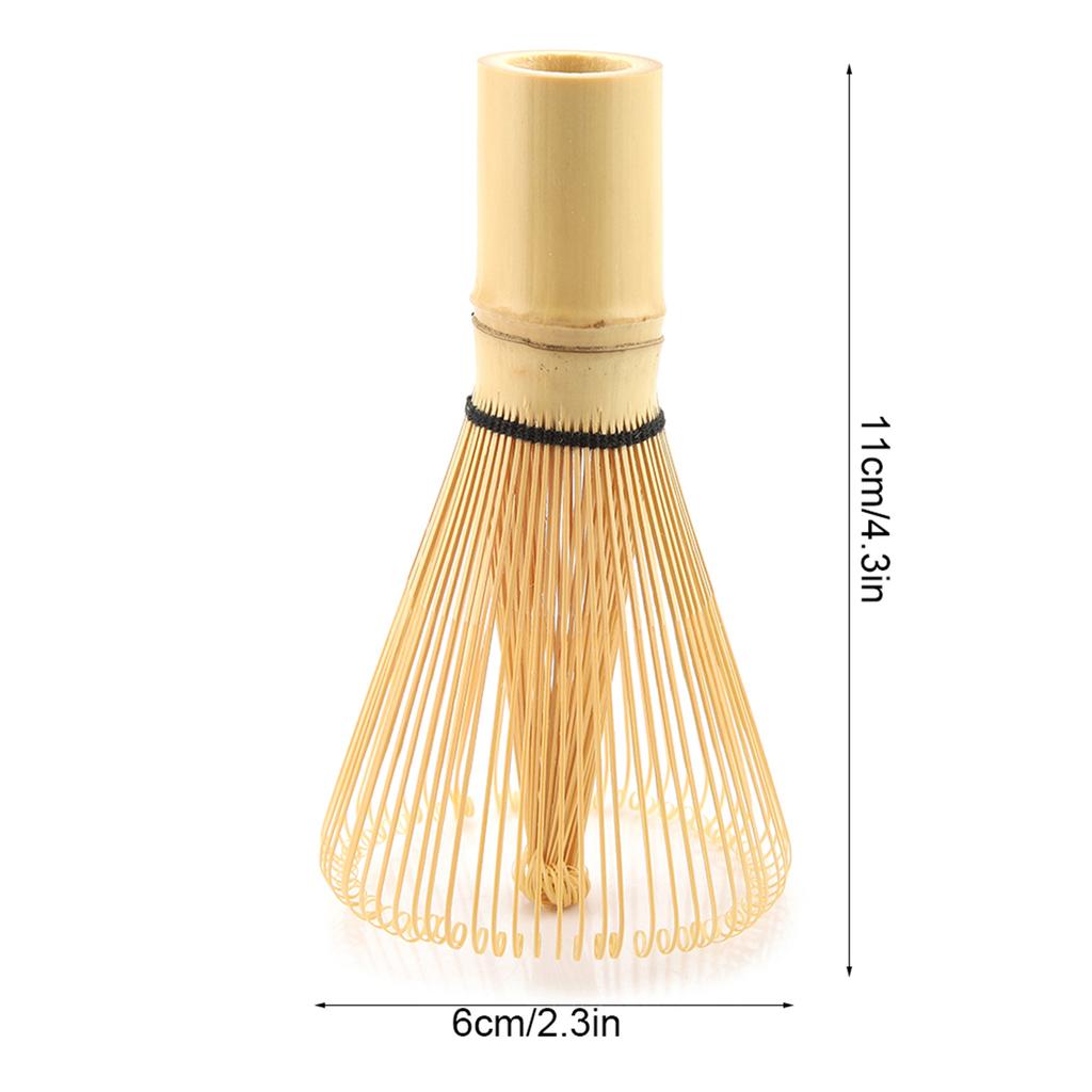 Natural Bamboo Tea Whisk Chasen Preparing Matcha Powder Brush Tool(72 Prongs)