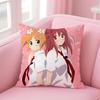 T-Trick Sakura Trick Pillow Yuri Anime Cushion Cover Linen Pillowcase Cover Soft Decor For Sofa Home Room