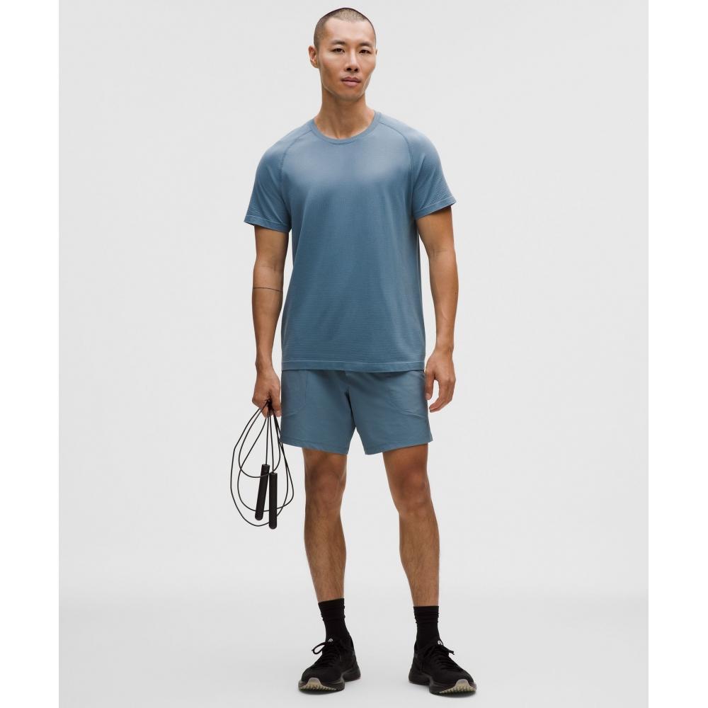 Lululemon Metal Vent Tech Short Sleeve Shirt Steel Blue Steel Blue