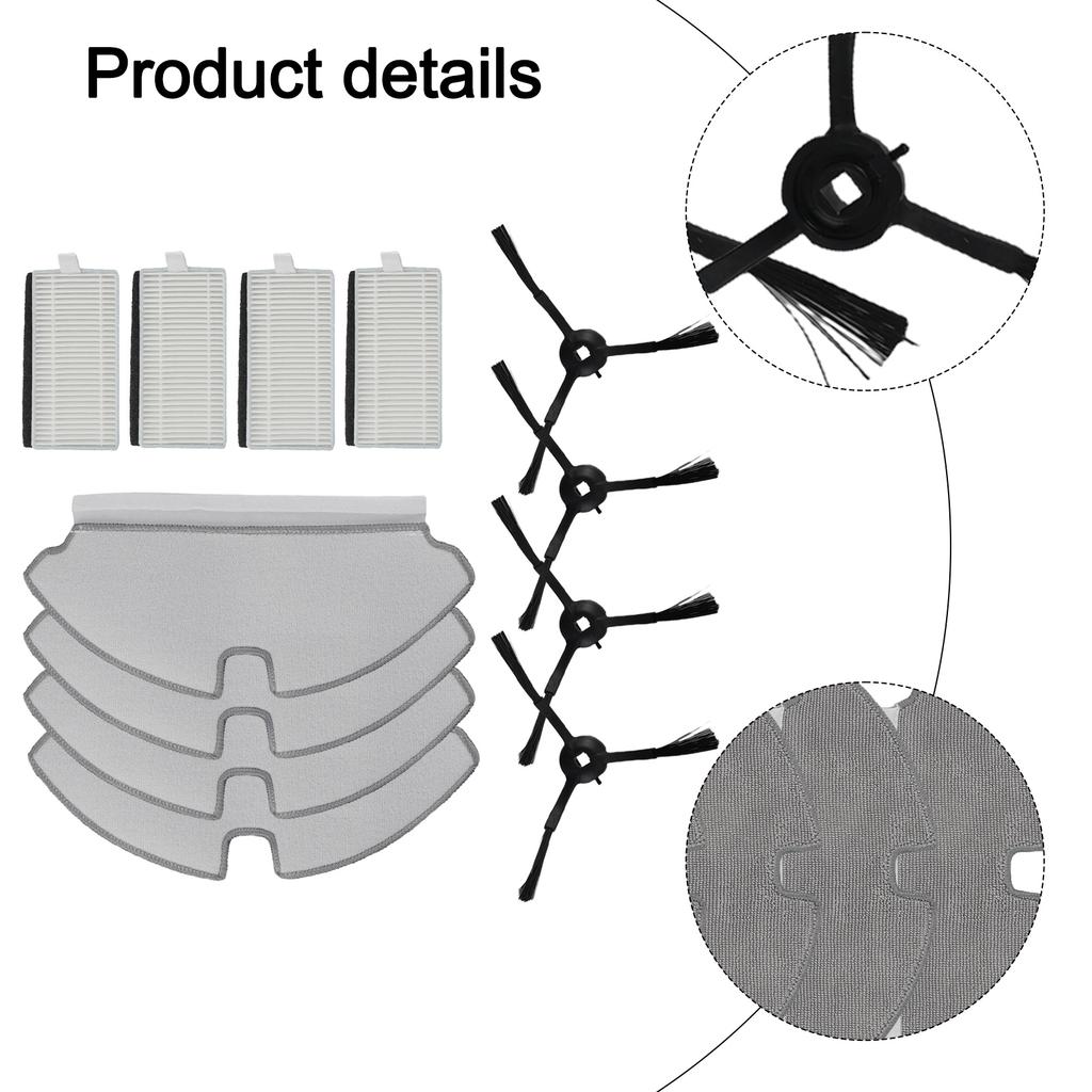 1 Set For M1 / For Trouver M1 Mop Cloths Side Brushes Kit Vacuum Cleaner Accessories Household Cleaning Spare To Replace