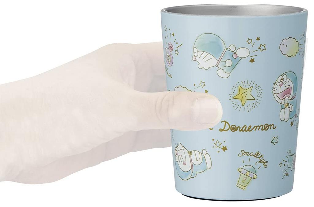 Skater Thermal Insulation Convenience Store Coffee Stainless Steel Tumbler 240ml S Doraemon Sparkling Puzzle Sanrio STCV1-A