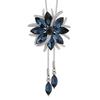 Flower Pendant Long Necklace With Silver Alloy Chain For Winter Fashion Women