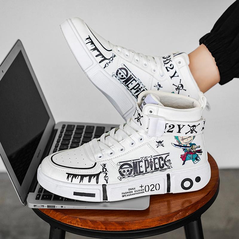 Boty pro rodiče a děti Tenisky Anime Graffiti Boty na skateboard Běžné boty Boty pro rodiče pro děti 31-44