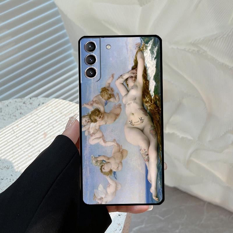 Art Painting Birth Of Venus Funda For Samsung Galaxy S22 Ultra S21 FE S20 FE S8 S9 S10 Plus Note 10 20 S23 Ultra Case