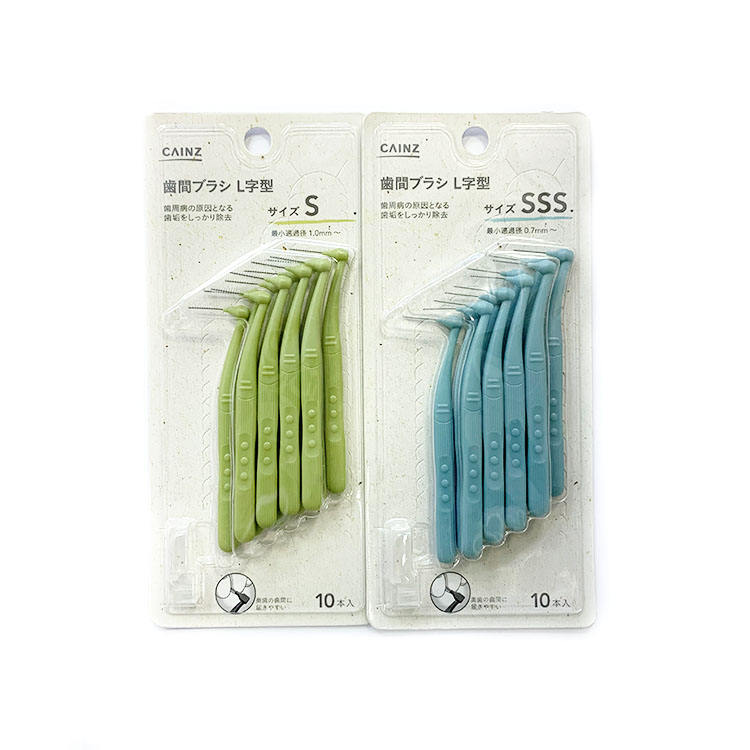 Disposable Interdental Toothpicks Friendly Brushes Interdental Toothbrushes Cleaning Dental Brush синий