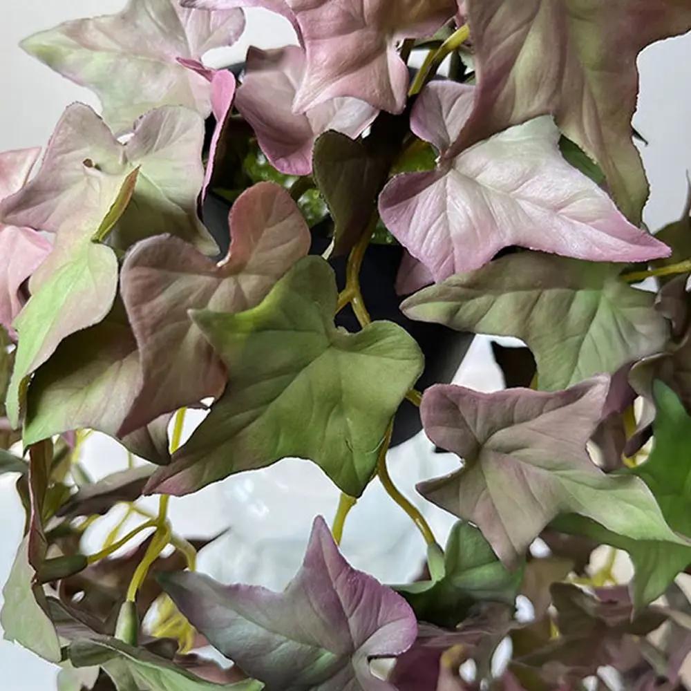 Bonsai Plants Soft Artificial Copper Coin Grass Plants Handmade Wall Hanging Fake Ivy Leaf Leaves Realistic Mini Bouquet Office