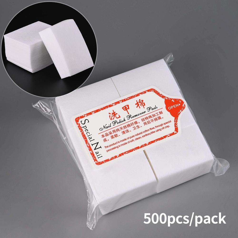 Professional Lint-Free Cotton Pads 100% Gel Clean Manicure Pads Lint-Free Wipes Cleaner Nail Cleaning Tools