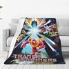 Cartoon Transformers Autobots Throw Blanket Flannel Bedspread For Couch Chair Sofa Bed Novelty Sofa Bed Cover