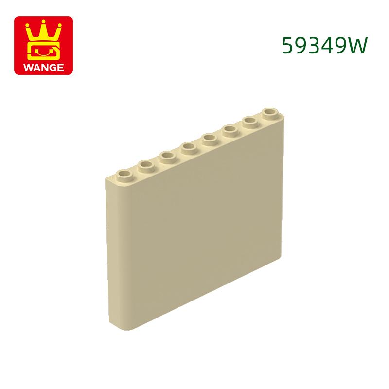17Pcs/lot 59349 1x6x5 Houses Wall Construction Blocks MOC Accessories Works With Featuring Bricks Children Playthings Present Bo