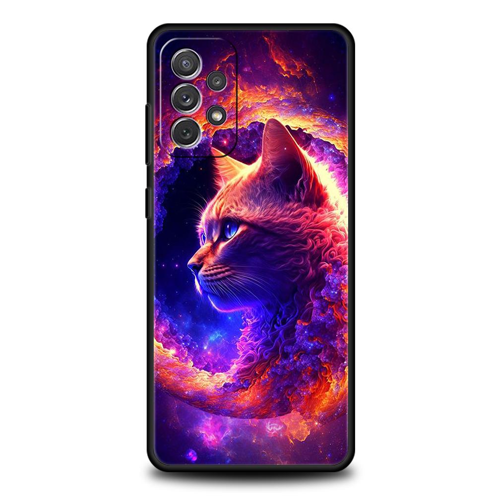 CARTOON CAT Phone Case for Samsung Galaxy A15 A14 A25 A54 A34 A51 A71 A72 A73 A32 A52 A52S A11 A21S A31 A41 5G Soft Shell Capas