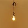 LVWIT Pendant Light, E26 Base, with LED Bulb, Filament Bulb, Bulb Socket, Lighting Fixture for Wired Duct Rail, Ceiling Lighting, Hanging Light,