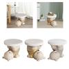 Bear Figurine Side Table, Minimalist End Table for Home Office