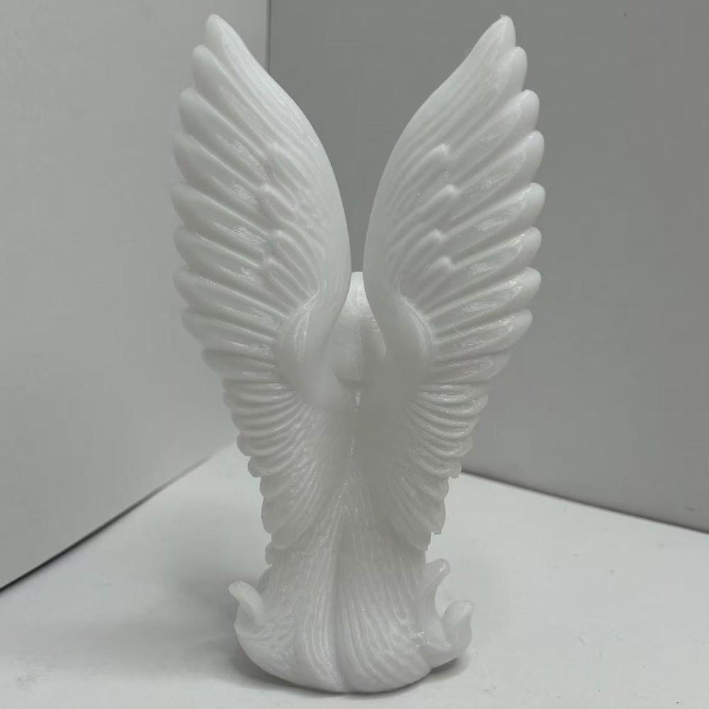 3D Printed Angel Figurine Exquisite Angel Ornament Bookshelf Decor Winged Sculpture Home