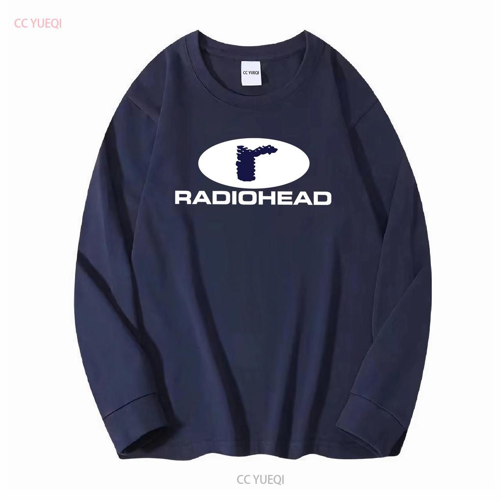 Radiohead T Shirt New men long or short sleeves vintage Washed Stretched Stylish Unisex Comfortable Slightly graphic fashion