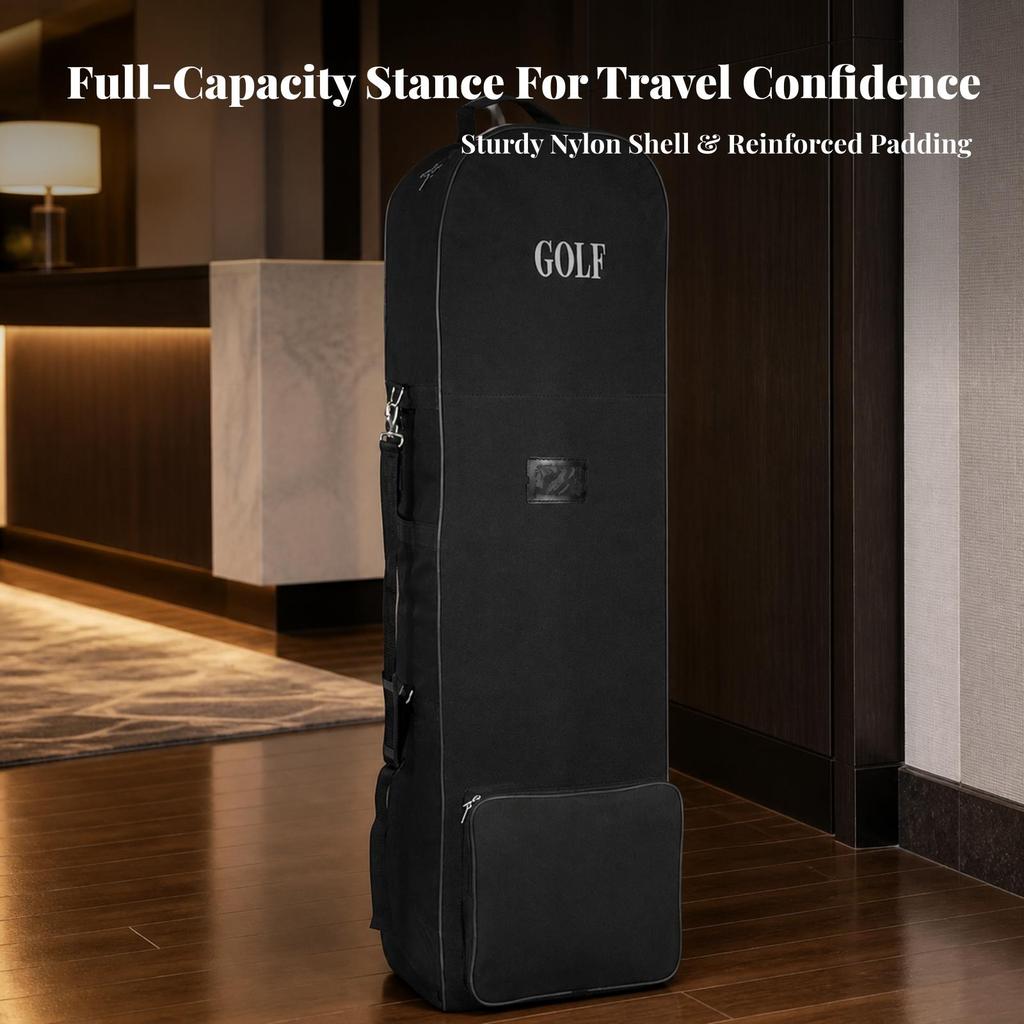 Travel Bag Long-Lasting Wheeled Golf Cover Water-Resistant