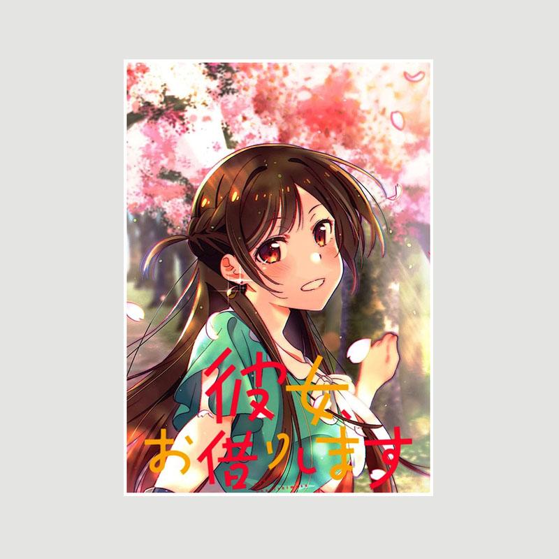 Home Decor Painting Sweet Little Loli Anime Girl Poster Cute Lolita Manga Figure White Paper Posters and Prints Bar Bedroom Decoration Mural