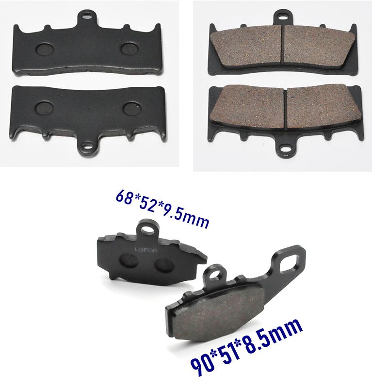 Complete Set Motorcycle Front Rear Brake Pads For Kawasaki ZX-6R ZX6R ZX600 Ninja 1998-2001 ZX-9R ZX9R ZX900R 1996-2001