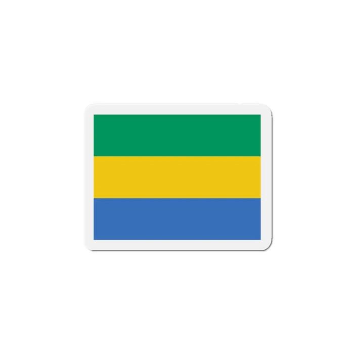 Aimant Drapeau Gabon - Multicolore - 7 cm - 50 pièces - Résine synthétique - Mixte