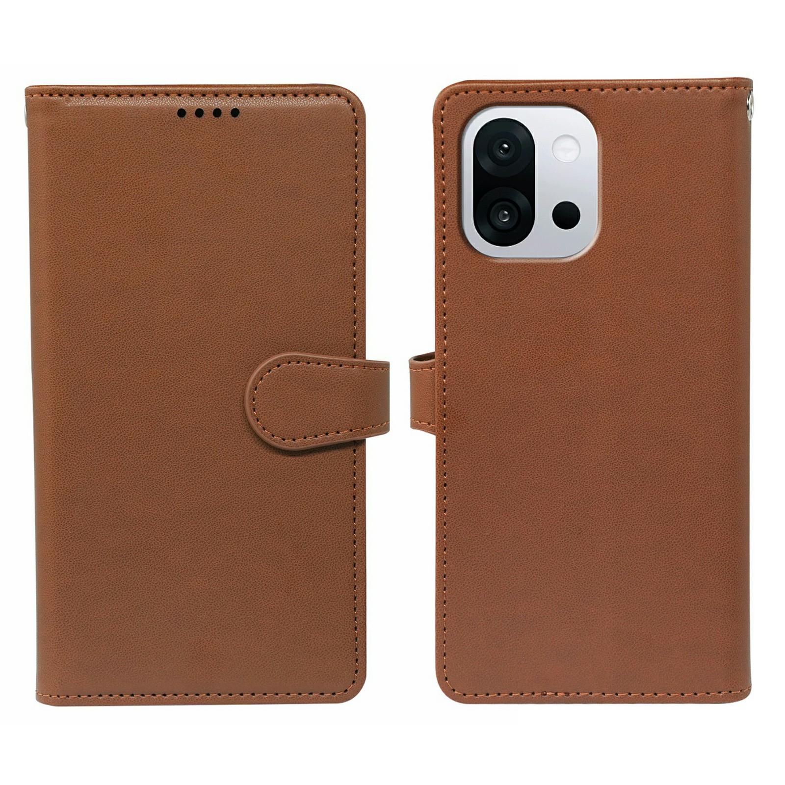 

For OnePlus 13T 5G Case with 9 Card Slots PU Leather Stand Phone Cover Brown