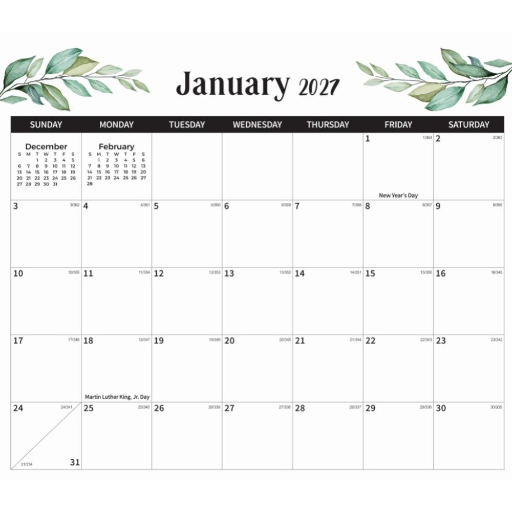 Tear Off Pages 2027 Magnetic Fridge Calendar 18 Monthly Magnetic Notepad Calendar School