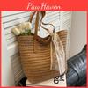 Straw Square Yogodlns Beach Bucket Bag Handmade Woven Shoulder Bag Raffia Rattan Shopping Travel Totes Bohemian Summer Casual Handbag