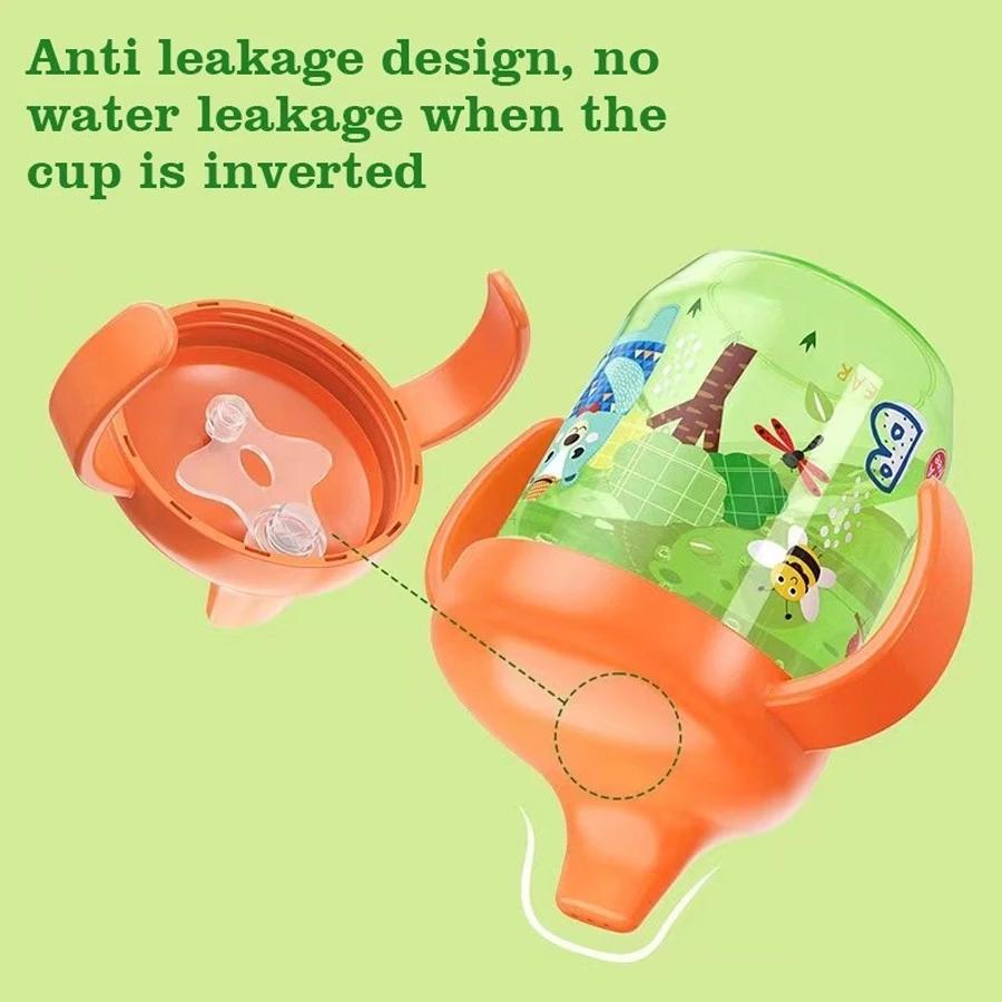 250ml Student Drinking Cup, Duckbill Cup, Milk Cup, Anti-choking Direct Drinking Cup with Handle, Birthday Gift