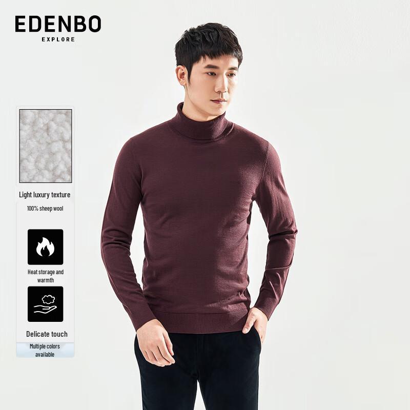 

Edenbo Men s Pure Wool Turtleneck Sweater 2XL 180