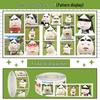 Grassland Cow Emoji Sticker Roll for Online Students' Journals and Stationery Decor