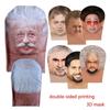 Trendy Double-sided Printing 3D Full Face Mask Sunscreen Headgear Elastic Mesh Mask Funny Celebrity Face Riding Scarf