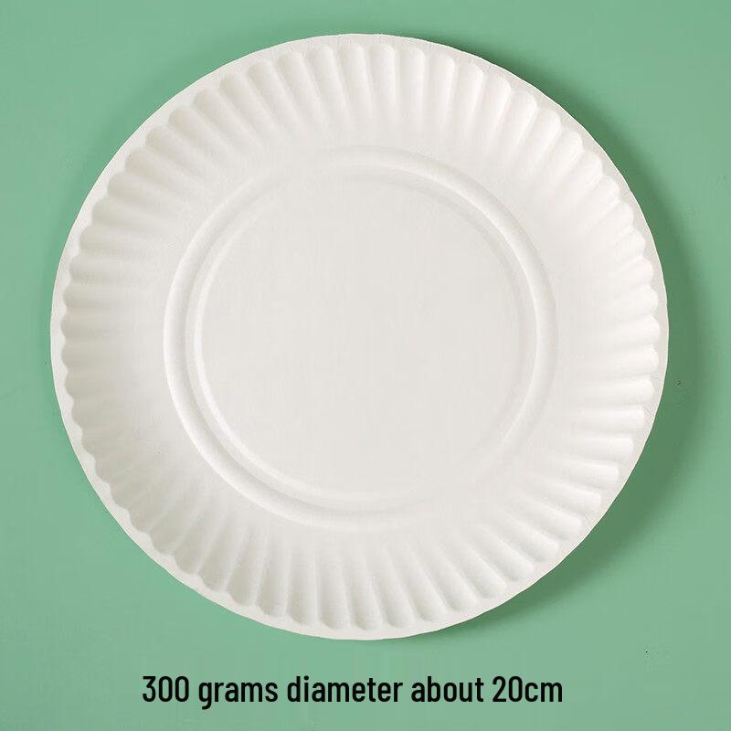 Thickened Plain Round Disposable Paper Plates