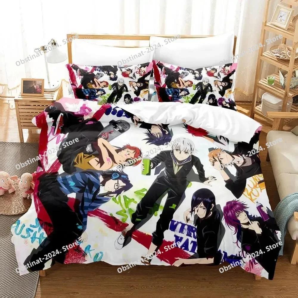 Anime K Project Mikoto Suoh No Blood! No Bone! No Ash! Bedding Set Duvet Cover Full Queen King Size Pillowcase Printed Bed Set