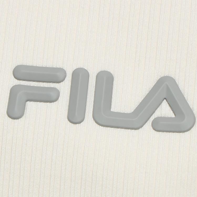Fila Originalus megztinis su apvalia apykakle, ilgomis rankovėmis ir tiesaus kirpimo kelnės su vidutinio aukščio juosmeniu, laisvalaikio komplektas, moteriški komplektai F11W539204F-IV+F11W539803F-DY